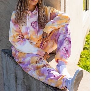 NGOrder Strawberry Slow Jamz Tie Dye Sweatpants